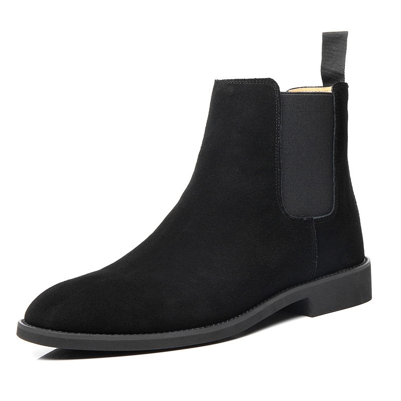 Size 35-46 Good quality Women Hot Selling Boots Cow Leather Dress Shoes Men Boots Chelsea Work Boots