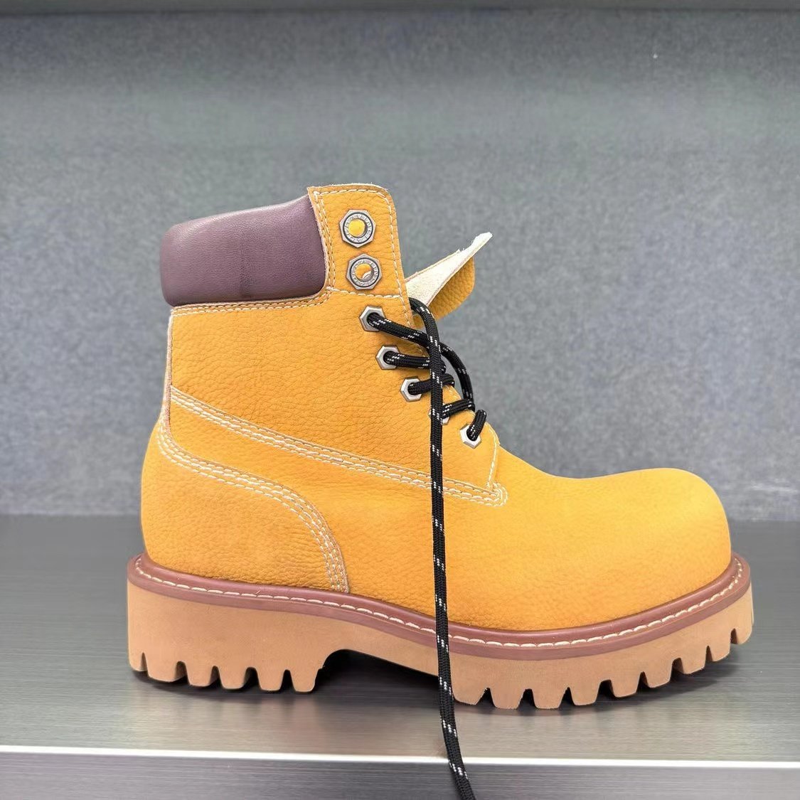 High Help Work Leather Boots Candy colored Men desert boots Women's Ankle Martin Boots for Ladies