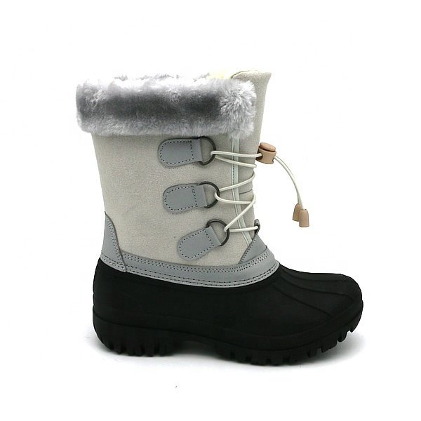 Elastic Tpr Outsole Anti-Slip Berber Fleece Lining Keep Warm Custom Women Shoes Snow Boots