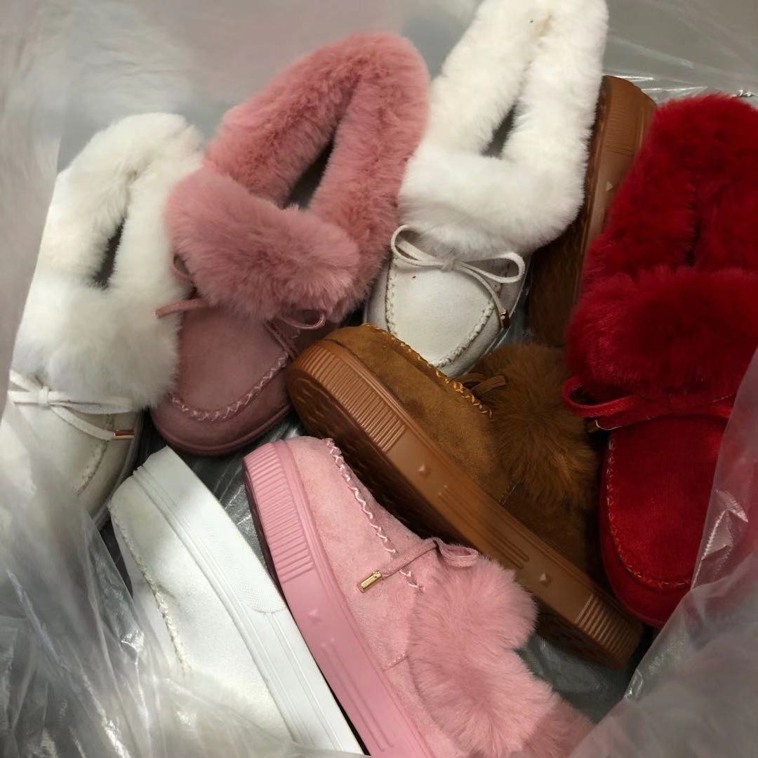 Women Winter Shoes Hot Sale Fashion Fur Casual Snow Boots Warm Flat Ankle Women Boots