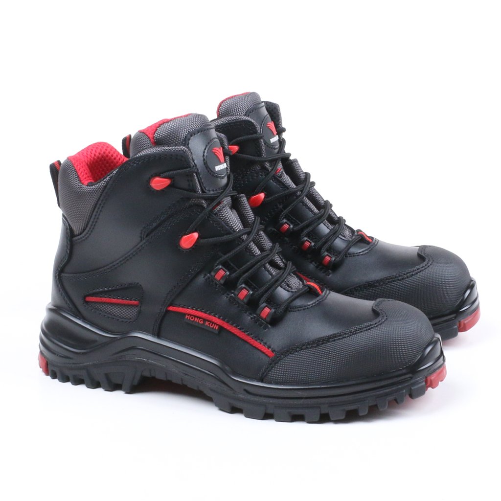 Factory Wholesale High Quality SRC Men's Safety Boots Steel Toe Anti-Crash Anti-slip steel toe Safety shoes for work