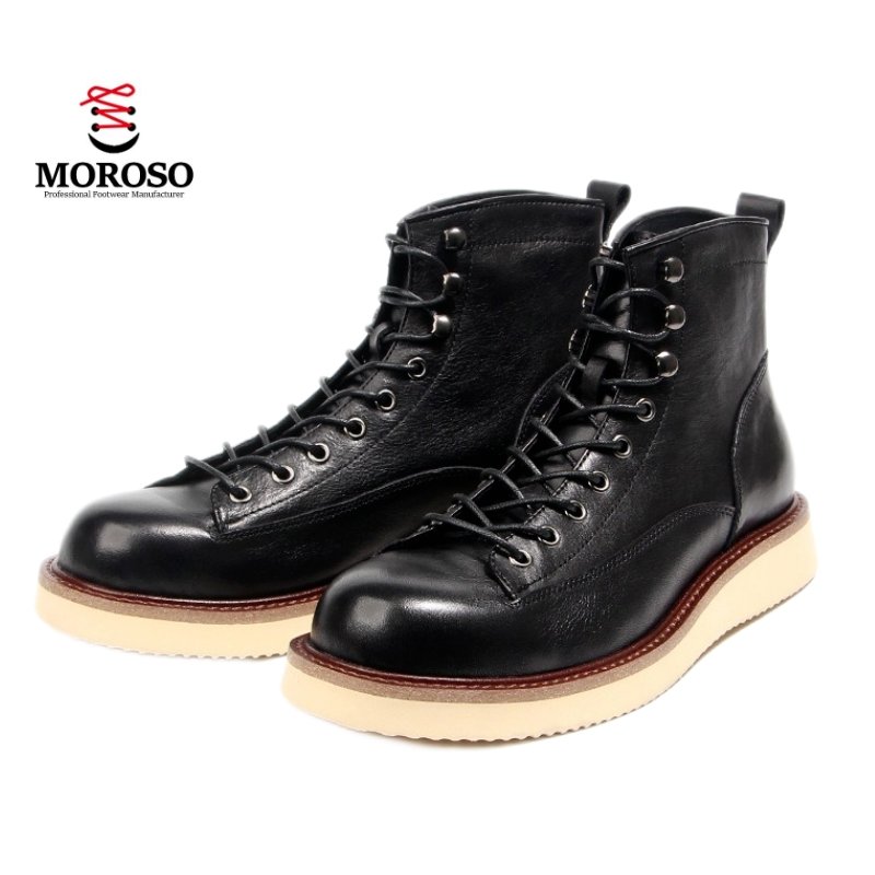 New style in spring and summer Vintage hiking boots, high-top shoes, Martin boots boots for men shoes leather