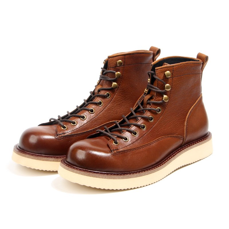 New style in spring and summer Vintage hiking boots, high-top shoes, Martin boots boots for men shoes leather