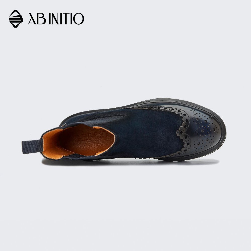 New Style Designer Fashion Leather Ankle Boots Shoes For Men