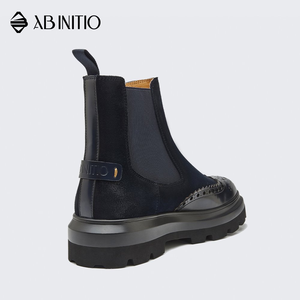 New Style Designer Fashion Leather Ankle Boots Shoes For Men