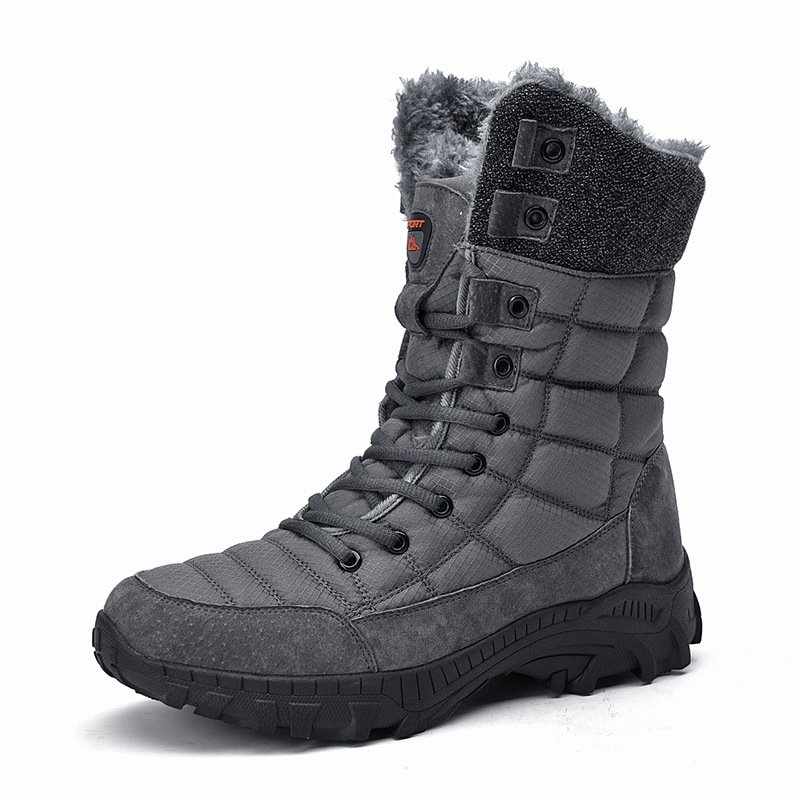 2024 New Popular Water Resistant Mens Shearling Shoes Large Size Sheepskin GirlS Snow Winter Boots Walking Cotton Shoes