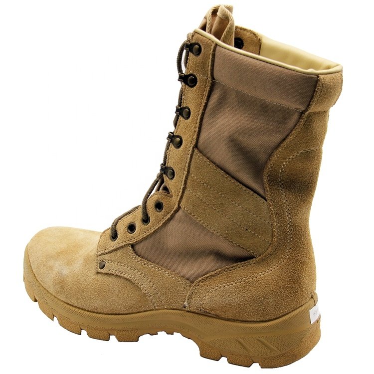 Tawny suede boots thick bottom lace up outdoor round toe high top short boots work boots tide
