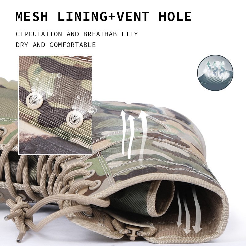 OBSHORSE High Quality Summer Breathable Lightweight Tactical Boots Boots