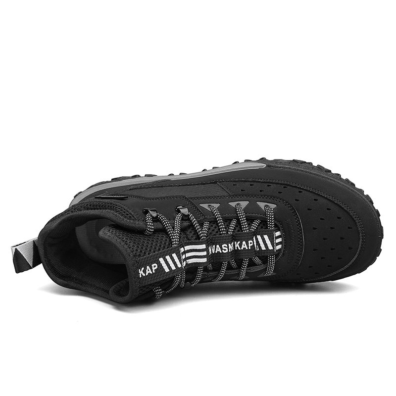 high quality new men's pu luxury boots shoes low price fashion design brand outdoor shoes hiker customize sports cheap factory