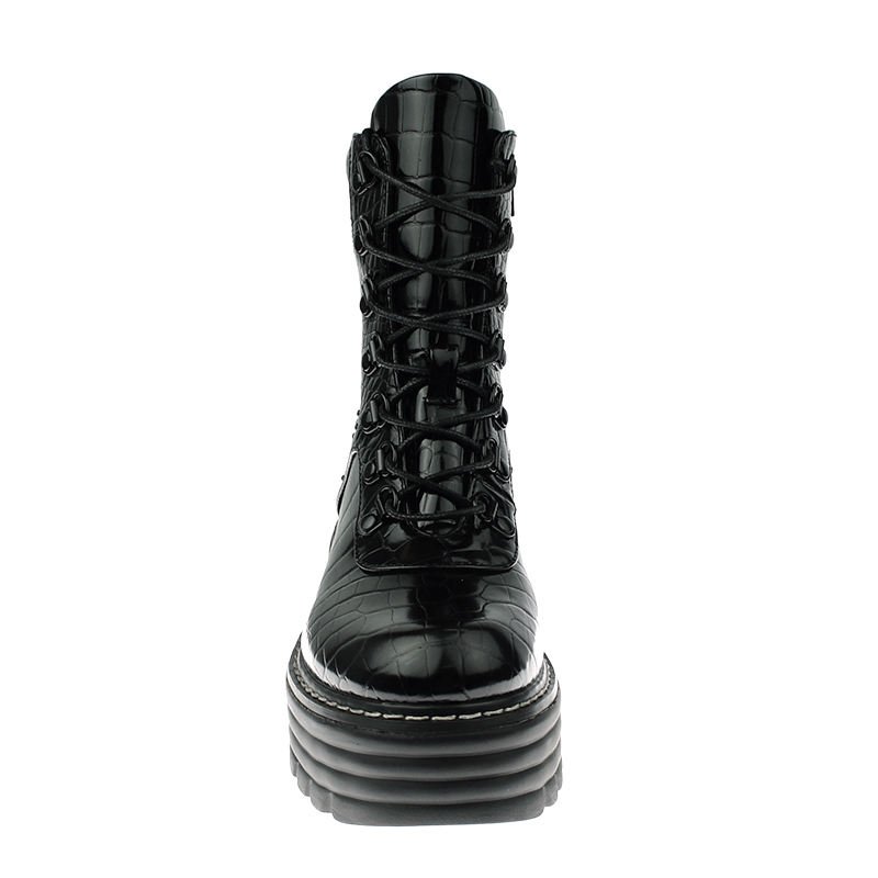 ladies stylish waterproof motorcycle western platform boots shoes for women