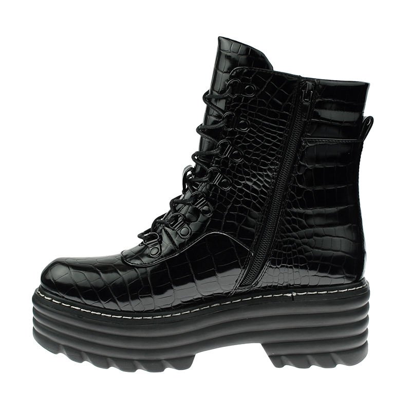 ladies stylish waterproof motorcycle western platform boots shoes for women