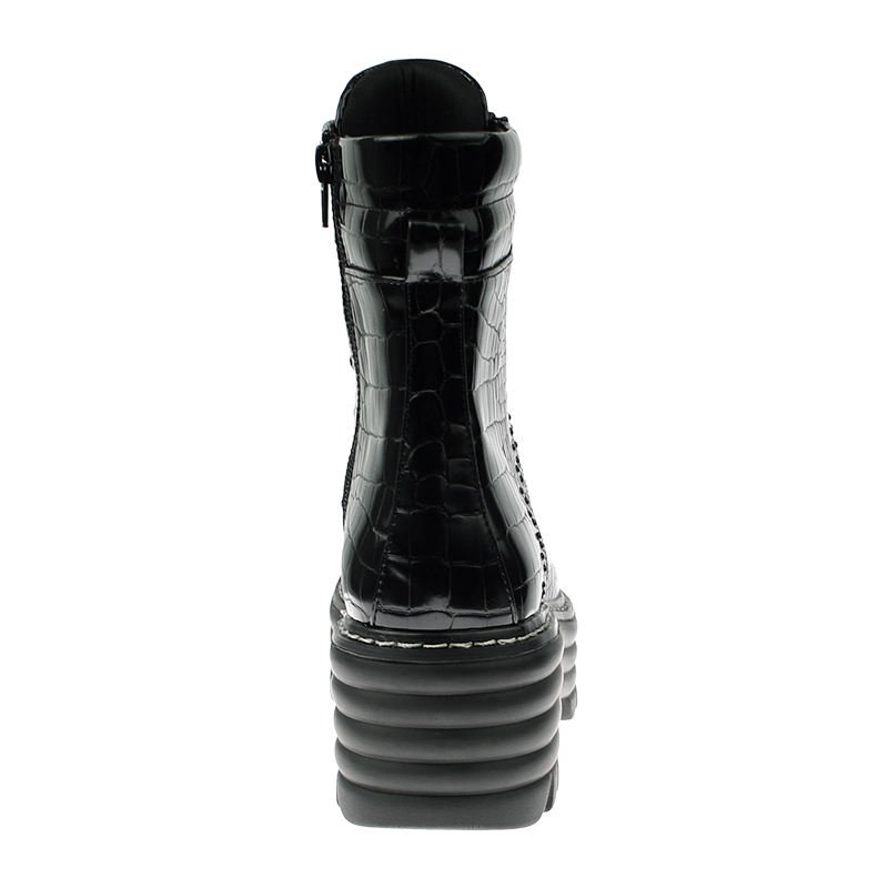 ladies stylish waterproof motorcycle western platform boots shoes for women