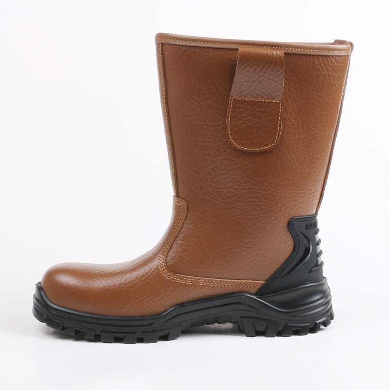 Gas Mining Farm Industrial safety boots Waterproof Anti-slip High cut Riggor Boots Construction Safety shoes for men