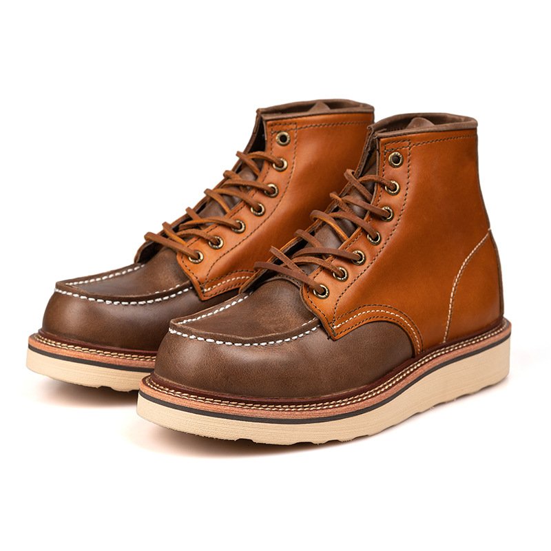 2024 New graffiti leather and hard leather boots round head Martin boots boots for men shoes leather