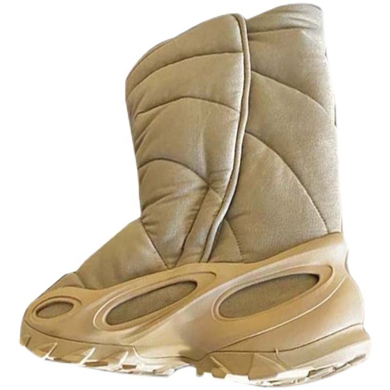 Winter new short cotton boots loose high thick soled boots women's warm Trifle sole boots outer wear old daddy sole