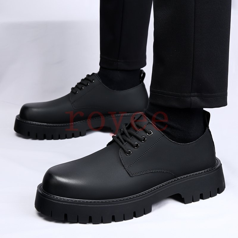 men casual shoes for mens shoes luxury brand high quality mens loafers black boots dress boots Black classic Wedding Shoes