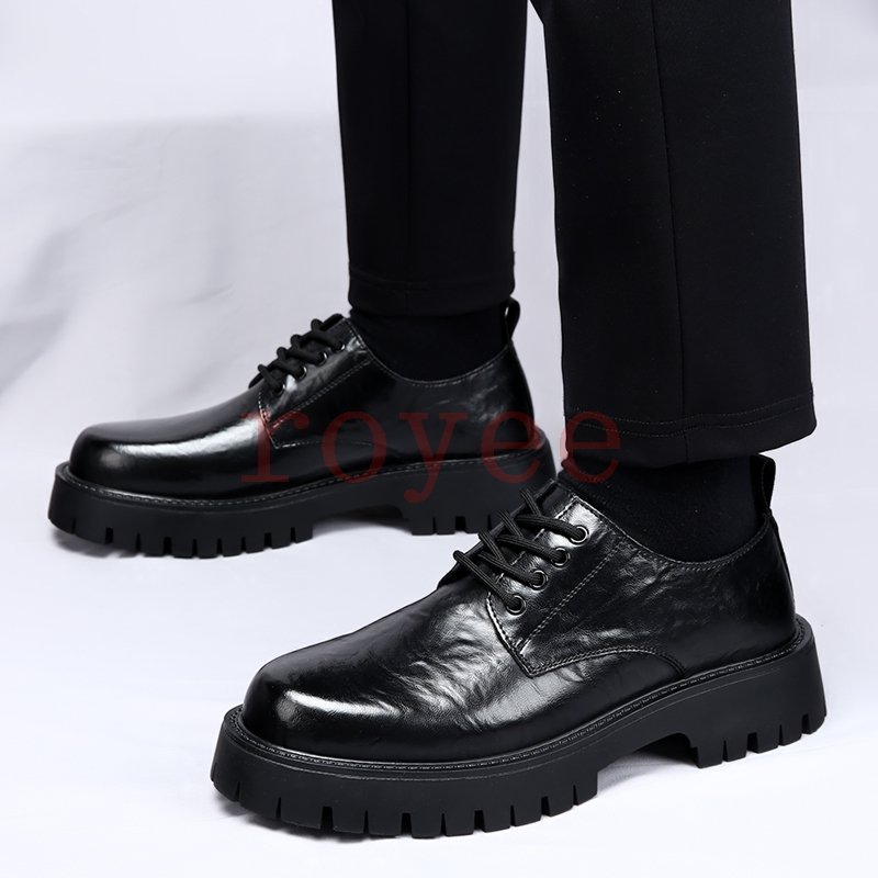 men casual shoes for mens shoes luxury brand high quality mens loafers black boots dress boots Black classic Wedding Shoes