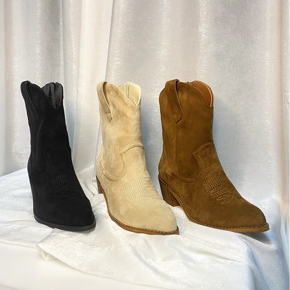 New fashion women comfortable Hot Sale Casual Fashion ladies winter cowboy boots women ankle boots women's shoes