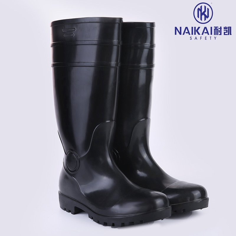Safety Caring Competitive Price PVC Steel Toe Steel Plate Pvc Safety Boots