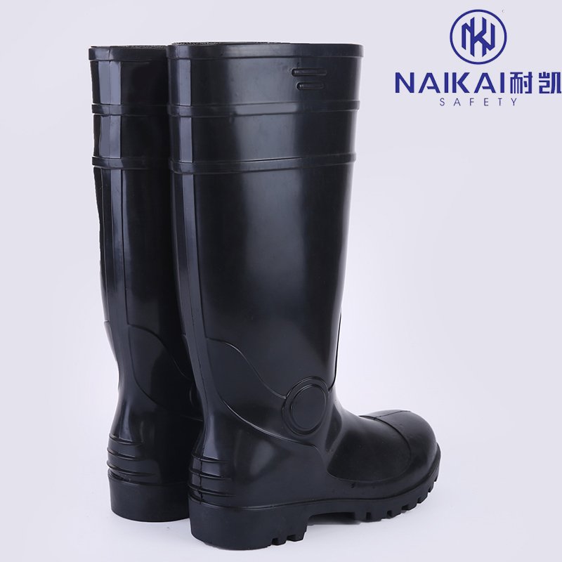Safety Caring Competitive Price PVC Steel Toe Steel Plate Pvc Safety Boots