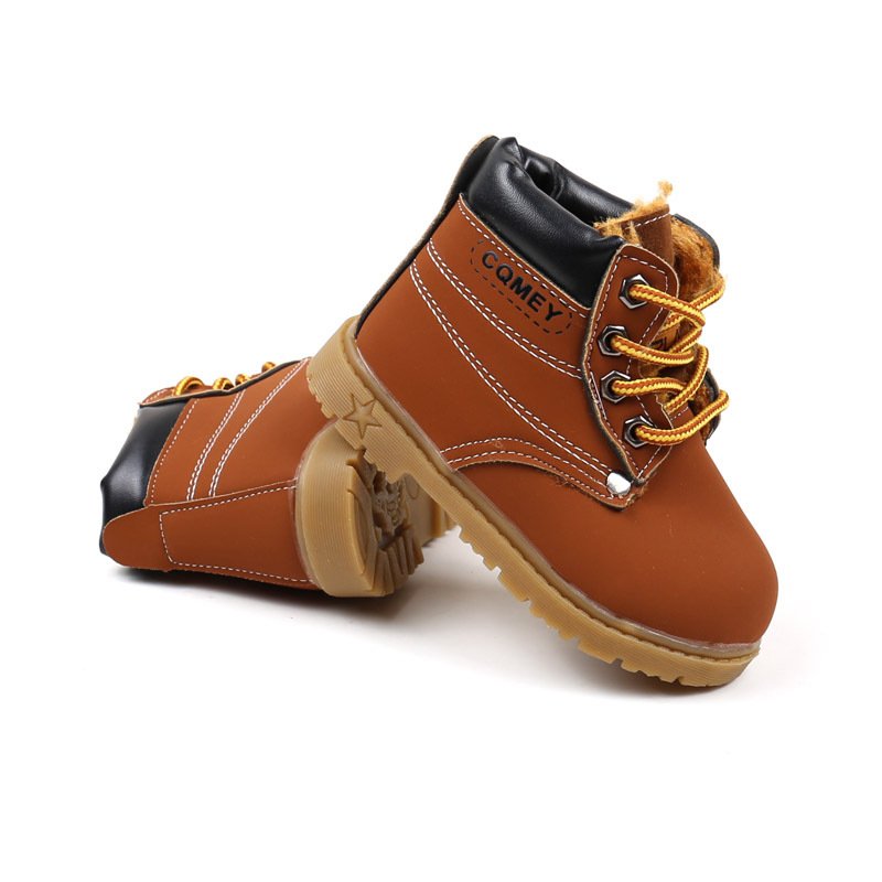Hot New Children Boots Boys Girls Plush Martin Boots Baby Snow Boots Winter Warm Ankle Shoes Non-slip Kids Sneakers Dropshipping