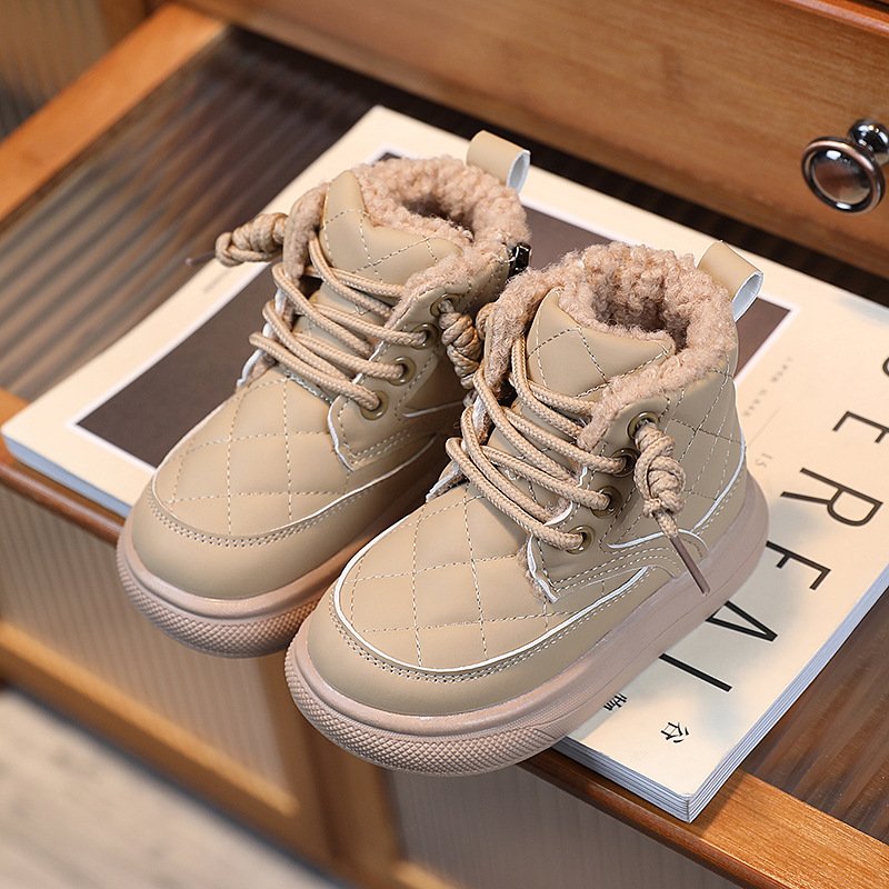 Children Winter Shoes Kids Girls Fur Boots