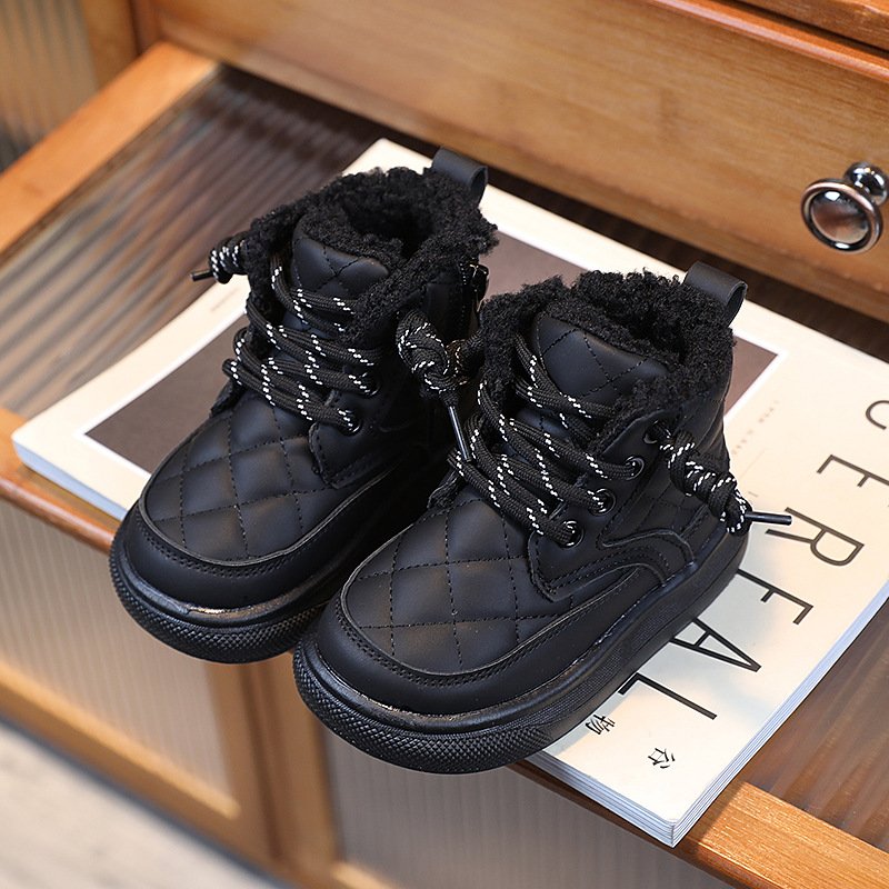 Children Winter Shoes Kids Girls Fur Boots