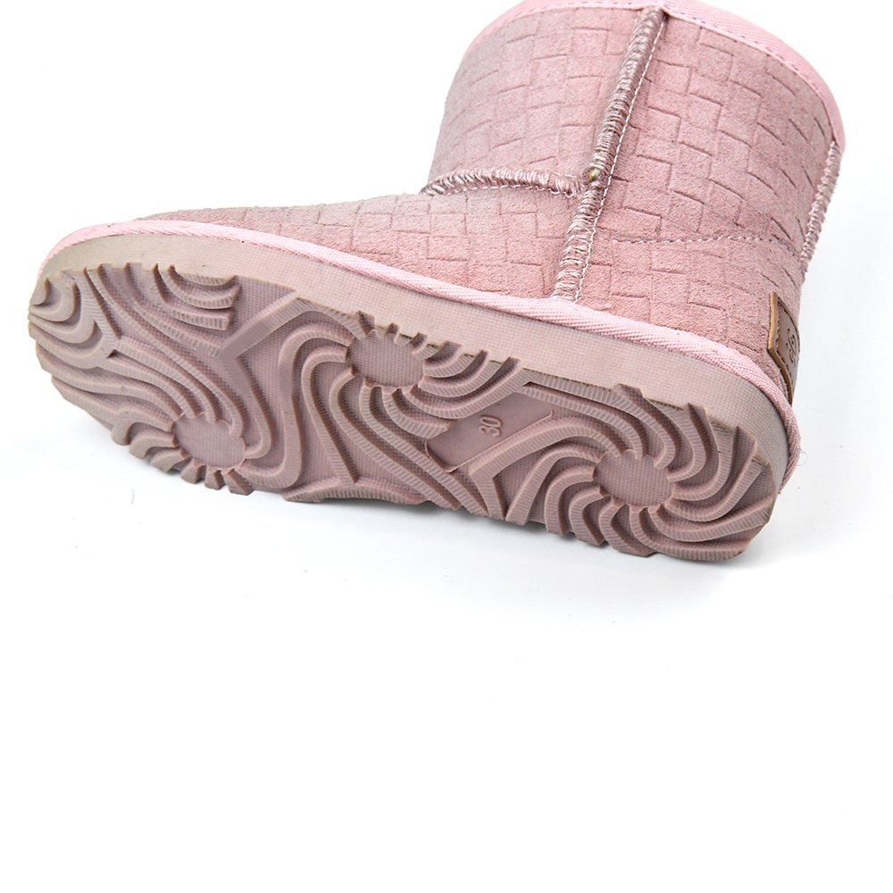 cozy yarn cable knitted keep warm outdoor flexible snow boots women warm for kids men