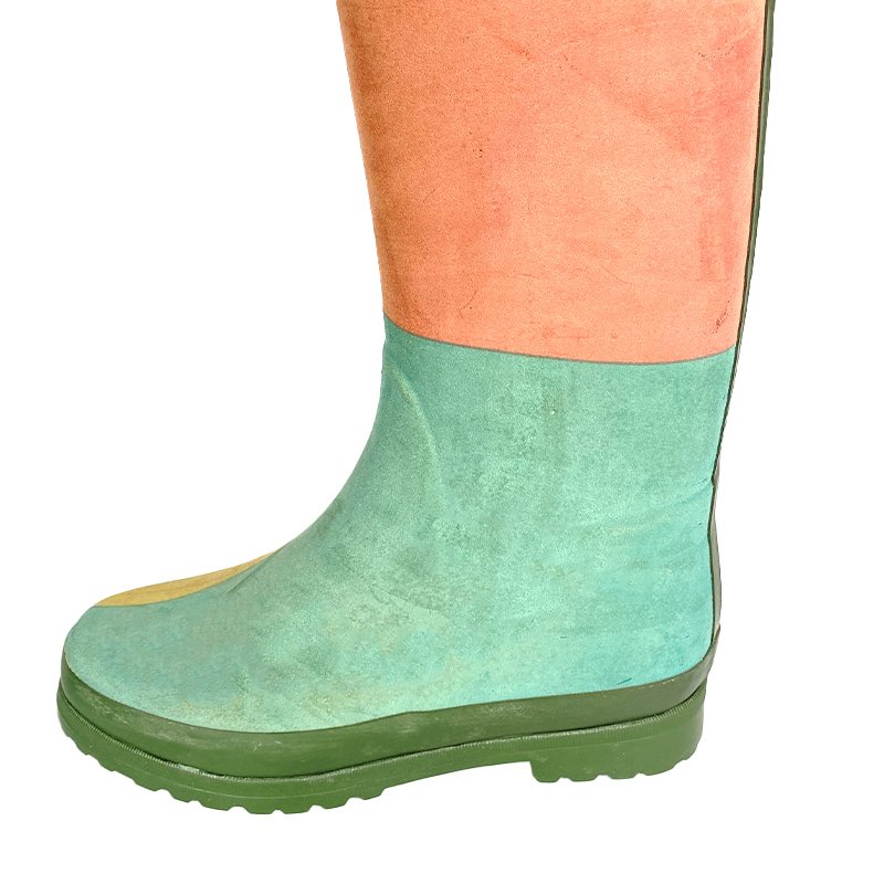 2024 designer custom macaron fashion ladies waterproof wellington gumboots women natural rubber rain boots