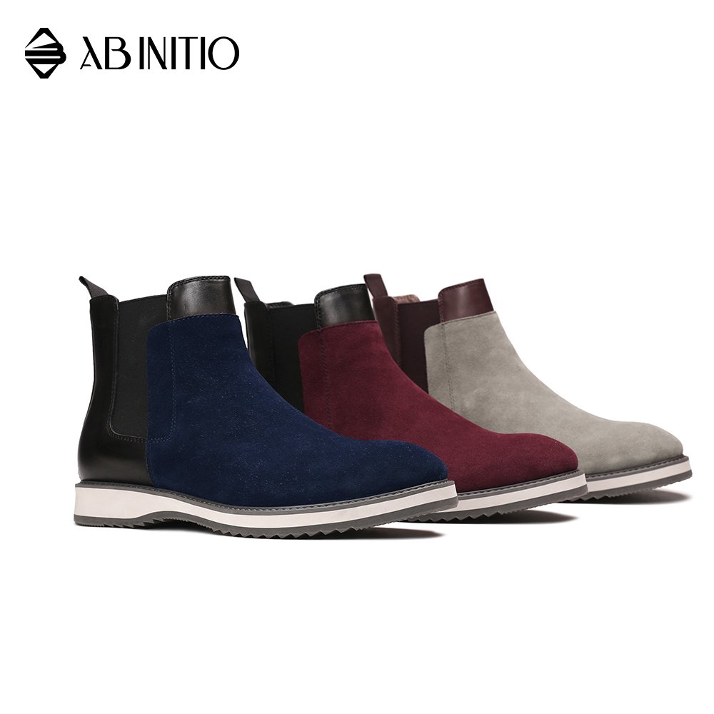 Custom Made Fashion Winter Mens Slip On Leather Casual Chelsea Boots