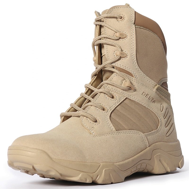 Hiking Combat Desert Boots Training Black Mens Tactical Boots for men Safety shoes Factory Leather Hunting desert combat boots
