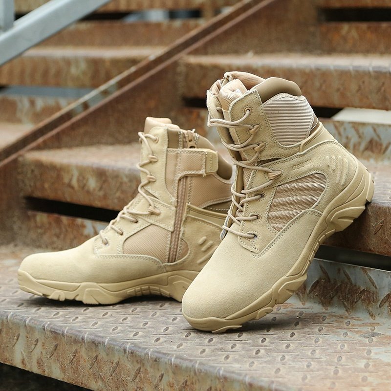 Hiking Combat Desert Boots Training Black Mens Tactical Boots for men Safety shoes Factory Leather Hunting desert combat boots