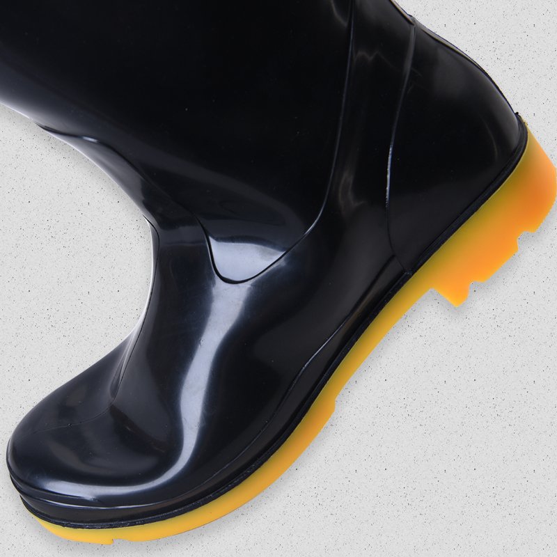 Customized Anti-Slip Safety Mens PVC Material Rain Boots PVC labor Protection Rain Boots For Worker