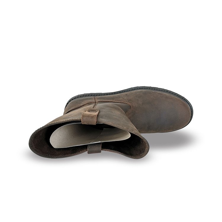 High Quality Brown Color Cow Leather Goodyear Welt Safety Boots with steel toe and plate