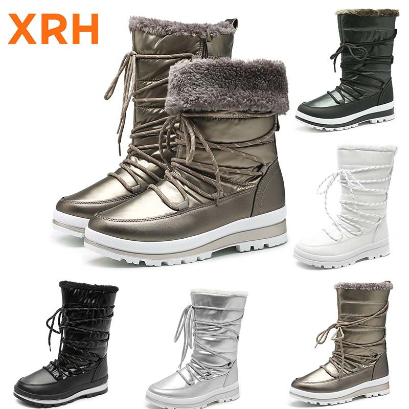 Wholesales Oem Custom Lace Up Hiking Boots Women Shoes Green Women Winter Snow Boots For Women