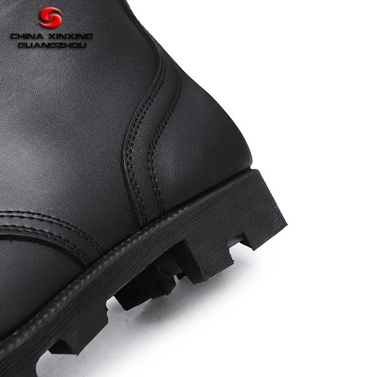 factory price style high ankle full leather vulcanization process cow leather boots