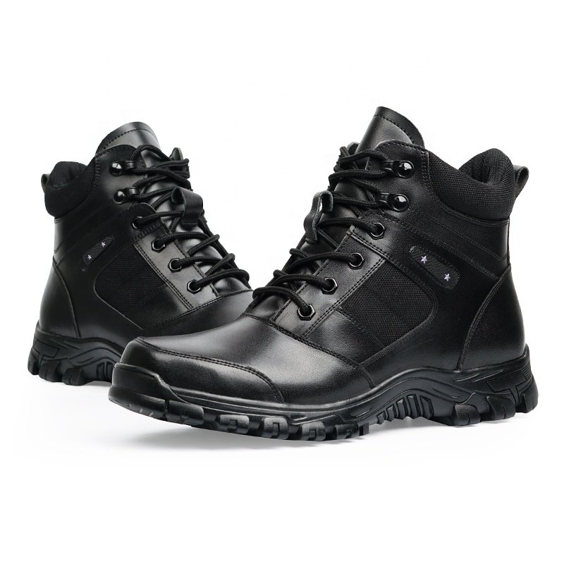 New Fashion Waterproof Hunting Boots Men Leather Boots Black Hot Selling Training Boots