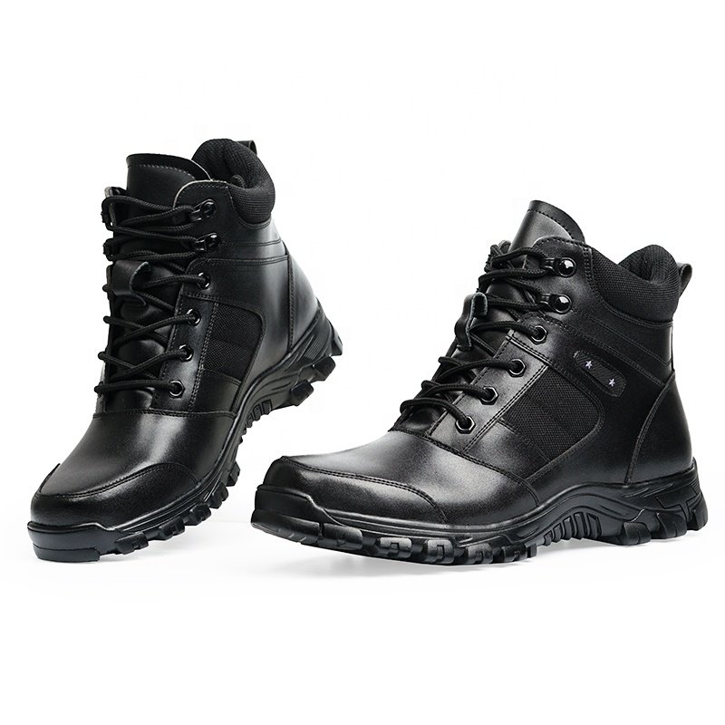 New Fashion Waterproof Hunting Boots Men Leather Boots Black Hot Selling Training Boots