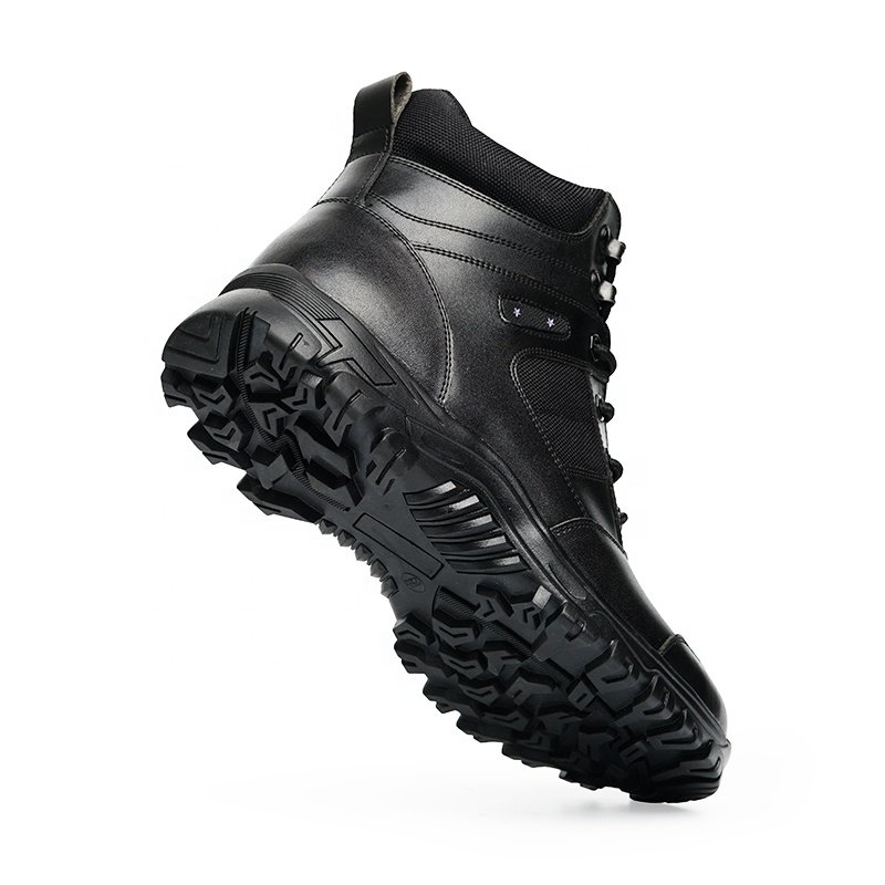 New Fashion Waterproof Hunting Boots Men Leather Boots Black Hot Selling Training Boots