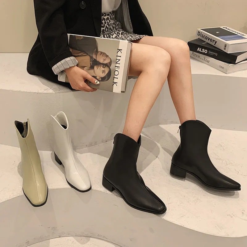 Chelsea Sock Leather Ankle Boots Beige Black Torrance Rubber Luxury Chunky Sole Womens Ladies Woman PVC PU Cotton Fabric ZIP TPR