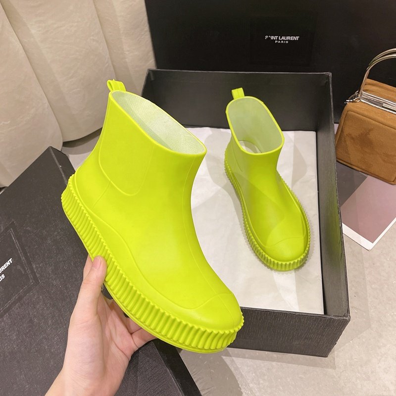 Walking Non Slip Waterproof Ankle Rainboots Water Shoes Women Short Rain Boots