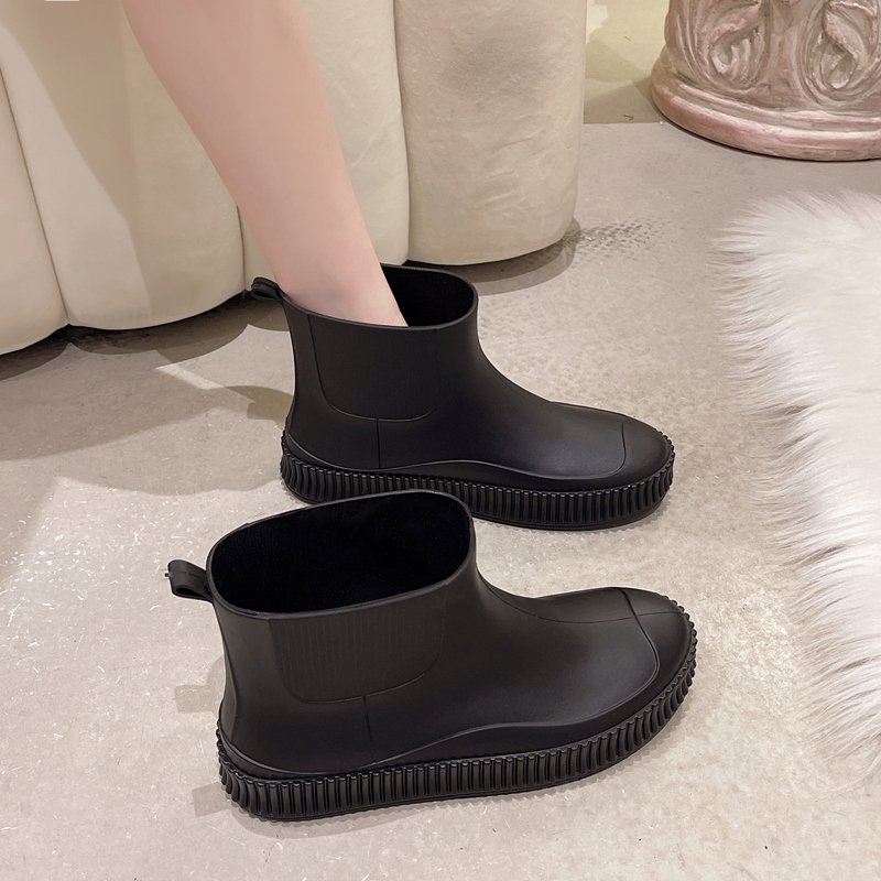 Walking Non Slip Waterproof Ankle Rainboots Water Shoes Women Short Rain Boots