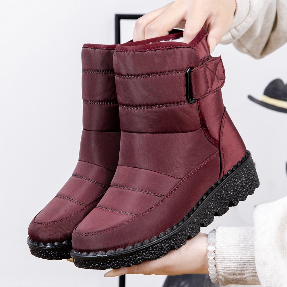 Factory Custom Winter Warm Waterproof Casual Shoes Boots Women Fur Snow Boots for Ladies