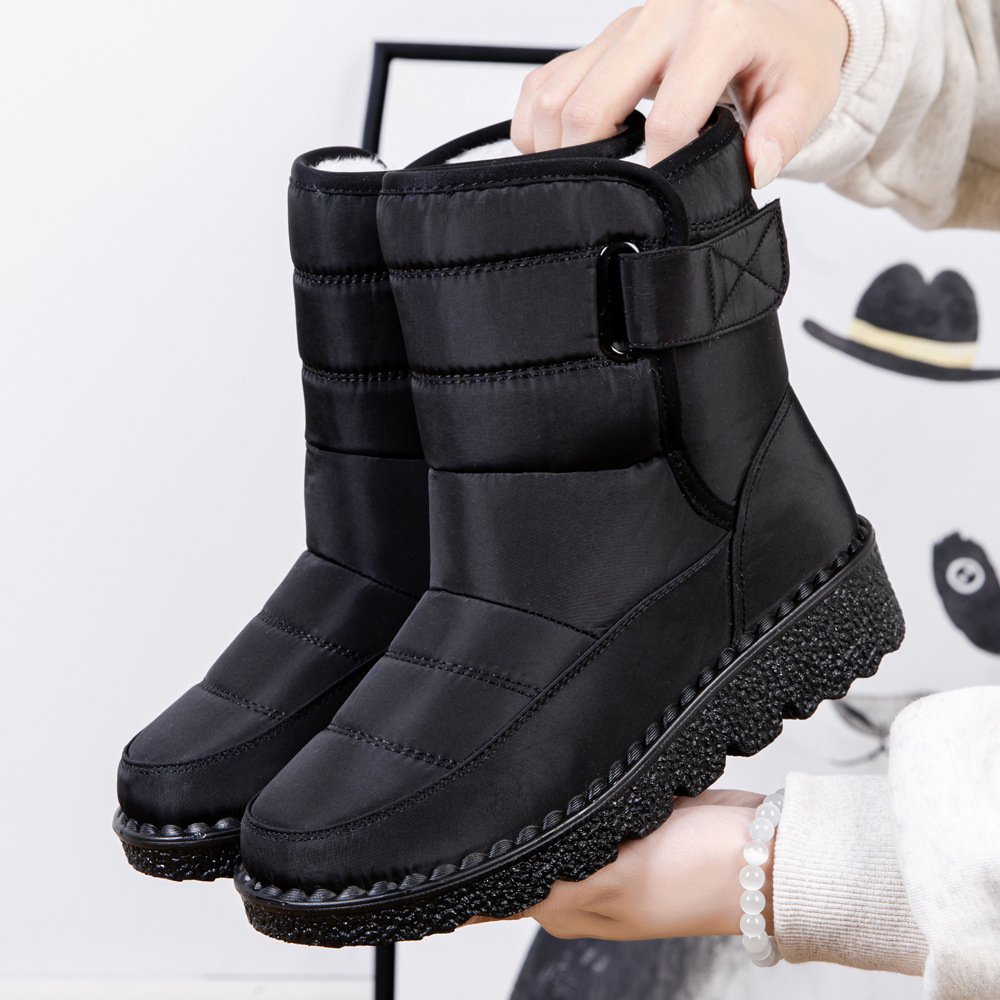 Factory Custom Winter Warm Waterproof Casual Shoes Boots Women Fur Snow Boots for Ladies