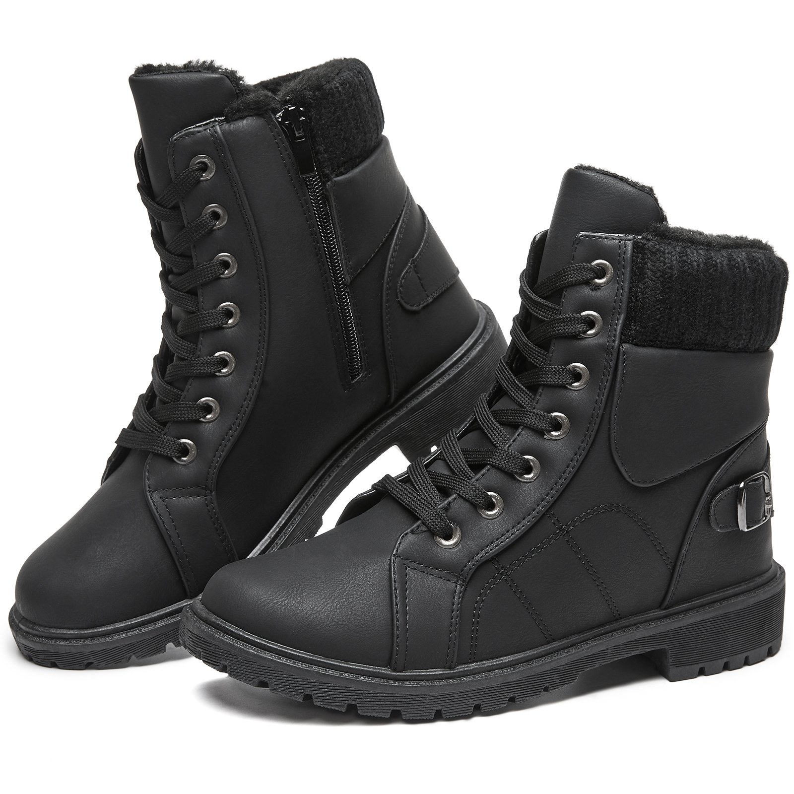 XRH Customized Bulk Faux Fur Lining Half Boots Wholesale Casual PVC Sole Waterproof Women Winter Ankle Snow Boots