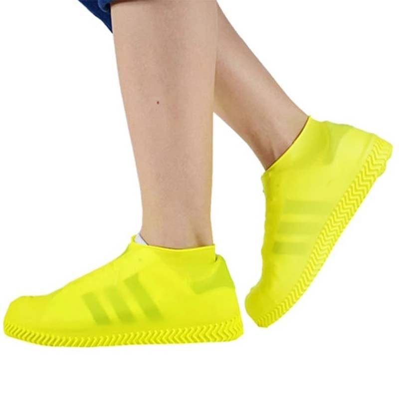 Waterproof Shoe Cover Rain Boots Reusable Silicone Rubber Rain Shoe Cover Non-Slip Overshoes Boot Covers Shoes Accessories