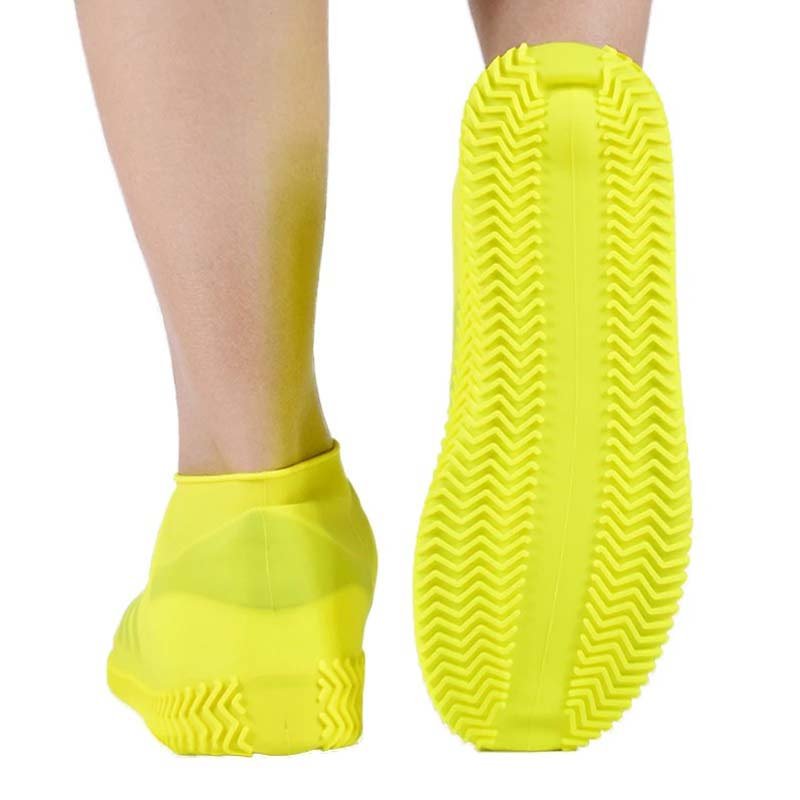 Waterproof Shoe Cover Rain Boots Reusable Silicone Rubber Rain Shoe Cover Non-Slip Overshoes Boot Covers Shoes Accessories