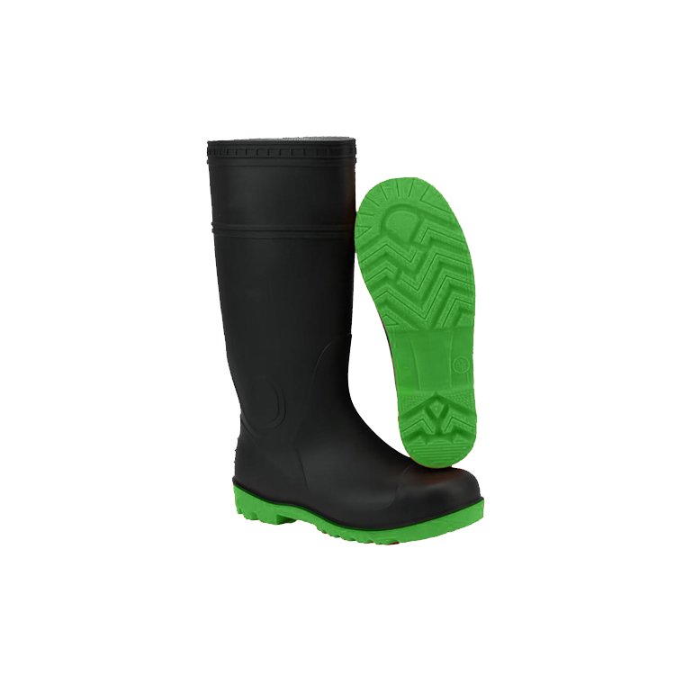 Anti-slip PVC Safety Boots Rain Boots Gumboots Black Adult Unisex Winter Boots With Steel Toe High Quality Plastic Pvc For Men