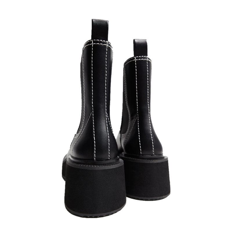 Winter new fashion leather children's casual shoes Chelsea boots girls martin ankle flat boots