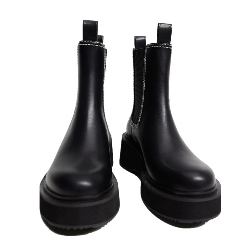 Winter new fashion leather children's casual shoes Chelsea boots girls martin ankle flat boots